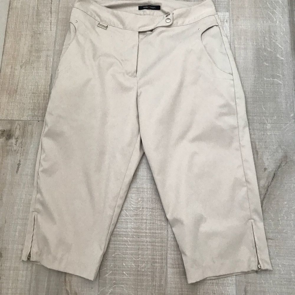 Bette & Court Sz 6 Cropped/Capris Zip Cuffs Embellished